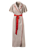 Vestido Katana - Vestidos largos con manga corta