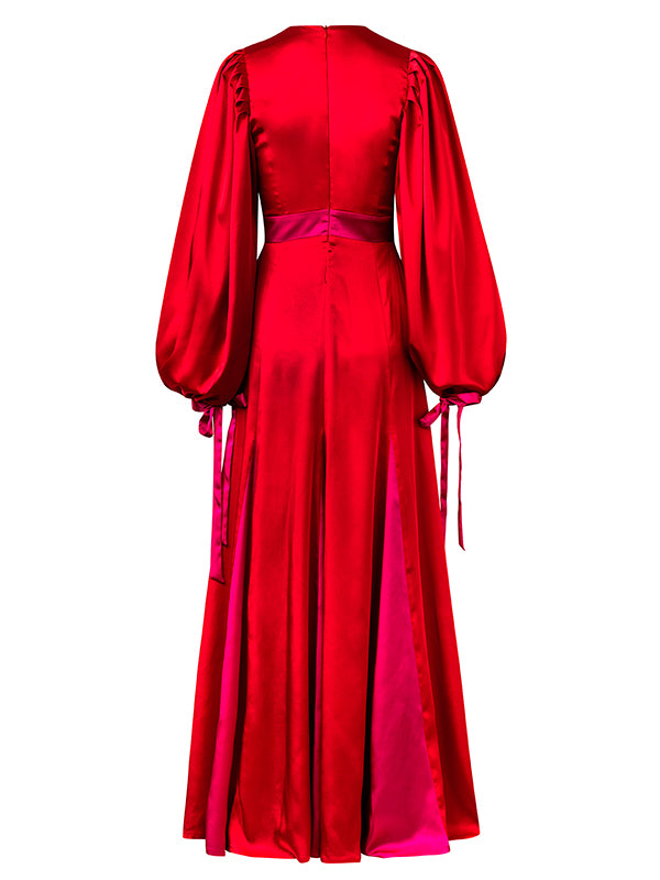 elegant long red dresses