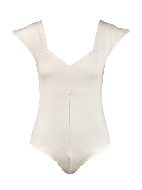 bodysuit ivory neckline