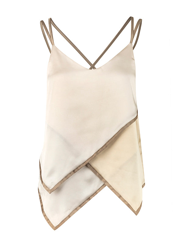blouses with beige neckline