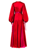 elegant long red dresses