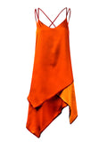 Orange dress with straps